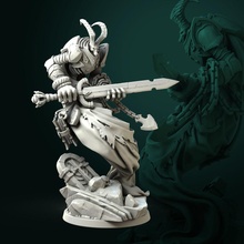 wraith 32mm 75mm pre-supported art sculpture warrior skull fantasy ancient creature 3dprinting highdetail undead miniature 3dminiature tabletop games wargames spectre toys board 3d print model - Mito3D