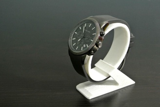 wrist watch stand house clock simple accessories apple challenge 3d print model - Mito3D