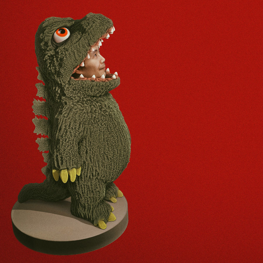 wujira art monster fun halloween cute toy sculptures 3D print model - Mito3D
