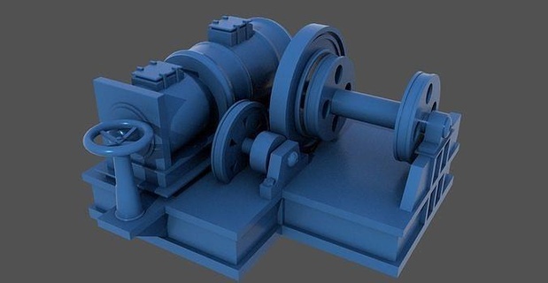 ww2 littorio class winches 1-200 scale italian navy winch battleship lifeboat crane lift deck motor boat vessel naval wwii hobby diy 3d print model - Mito3D