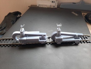 ww2 railroad plough - schienenwolf h0 modelrailroad hobby diy 3d print model - Mito3D