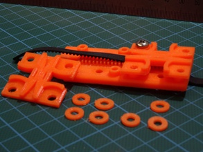 x-axis belt clamp flsun cube hobby-diy x axis hobby diy mechanical parts 3d print model - Mito3D