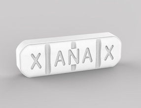 xanax 2mg píldora medicamento médico modelo ciencias 3d print model - Mito3D