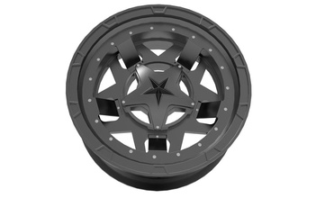 xd series rockstar rs3 wheel matte black jeep matt car spare tire rim wrangler gladiator equipment hobby diy automotive 3d print model - Mito3D