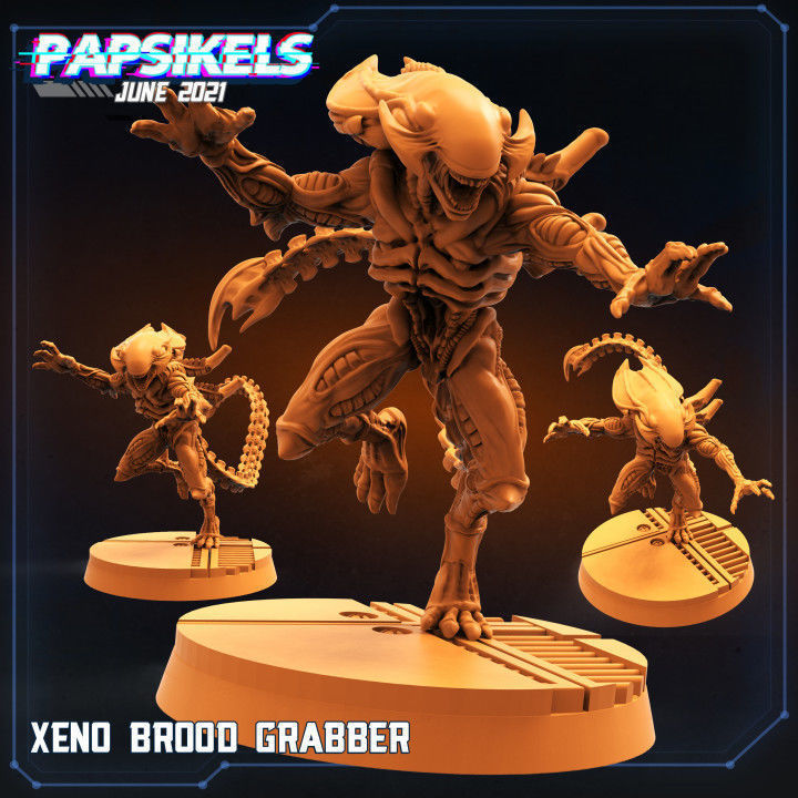 xeno covata grabber avp alieni creature spazio marino 3dprint giochi tavolo oggetti collezione miniature giocattoli 3D print model - Mito3D