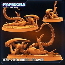 xeno vixen brood dreamer sexy alien humans games toys 3d print model - Mito3D