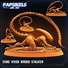 xeno vixen brood stalker aliens avp extraterrestrial games toys bases sci fi female 3d print model - Mito3D