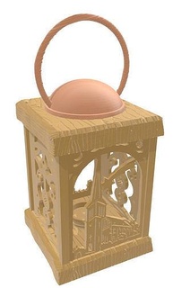xmas - lantern deco item retro classic wood traditional design christmas candle house lighting 3d print model - Mito3D