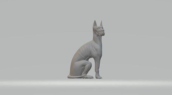 xoloitzcuintle dog animal printable pet mexican miniatures figurines xolo art sculptures 3d print model - Mito3D