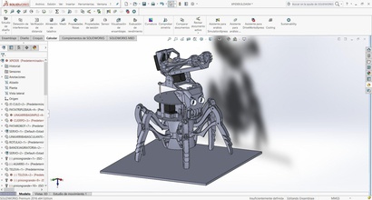 xpider robot juegos-juguetes el la robótica araña hexápodo mecánica cibernética juegos los juguetes de 3d print model - Mito3D