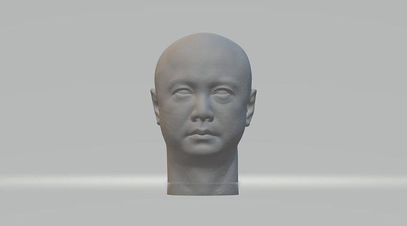 xu zheng head 3d model bust portrait mads sculpture character male human art sculptures medium 3d print model - Mito3D
