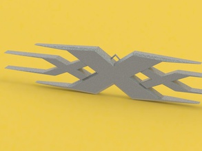 xxx logo bijoux pendentif porte clés porno mode accessoire pendentifs 3d print model - Mito3D