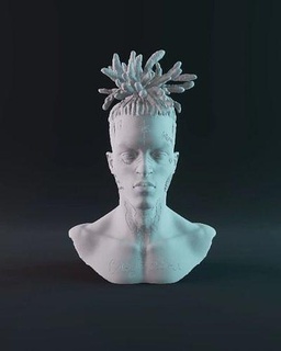 xxxtentacion 3d impresión modelo busto of persona personaje rapero arte hombre escultura artista jahseh onfroy dagadick celebridad oscuro dios hip hop llj esculturas 3d print model - Mito3D