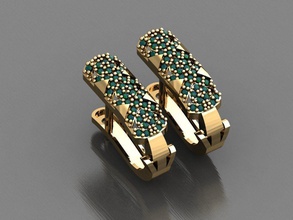 y20- diamond earring rings necklace jewelry gems fashion gold design silver ring elegant shining gem bracelet pendant sapphire women wedding 3d print model - Mito3D