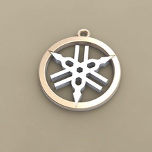 yamaha badge attribut emblème ménage art pièces monnaie badges 3d print model - Mito3D
