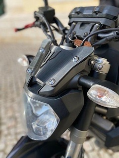 yamaha mt07 mt09 fz07 monte parabrisas fz mt motocicleta bicicleta vehículo moto jajaja desafío pasatiempo bricolaje diy automotor 3d print model - Mito3D