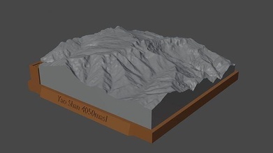 yao shan berg landschaft vulkan terrain umgebung natur photogrammetrie elevation wissenschaft 3d print model - Mito3D