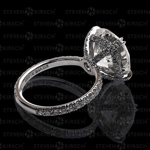 yd327 gold diamond bijoux 3d jewelry bague solitaire engagement ring rings 3D print model - Mito3D