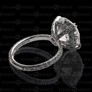 yd327 diamant ring gold bijoux 3d schmuck bague solitär engagement ringe 3d print model - Mito3D