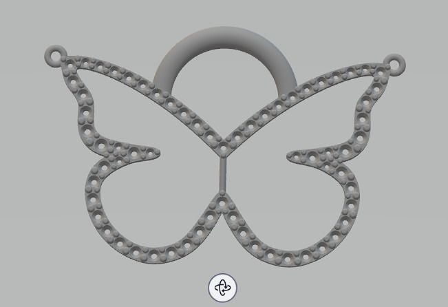 yd 68 pendantif pendentif Collier bijoux 3d or charbonnier pendentifs 3D print model - Mito3D
