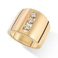 yd 70 bague gold diamond jewelry 3d bijoux ring rings anneau fashion 3d print model - Mito3D