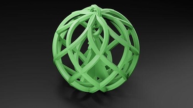 decoração natal bola casa 3d print model - Mito3D