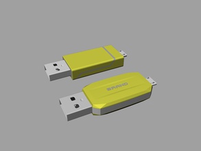 amarelo branco otg usb instantâneo disco b gery loja up memória capacidade computador dirigir passatempo faça eletrônicos 3d print model - Mito3D