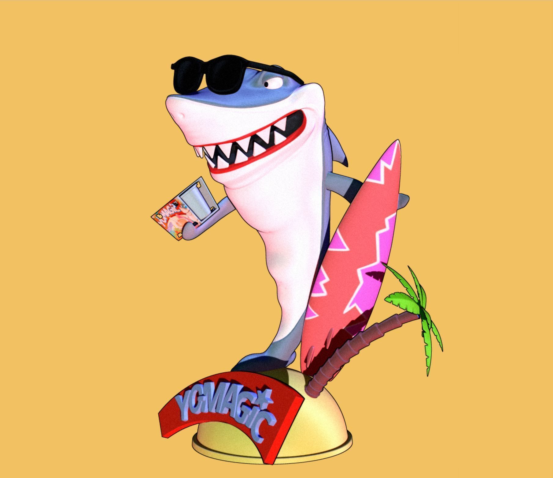 yo magic wandavision meraviglia squalo wanda i fumetti 3dmodel giocattoli gadget cartone animato uomo Ragno Batman ferro xmen Vendicatori disney animale pesce oceano Giochi 3D print model - Mito3D