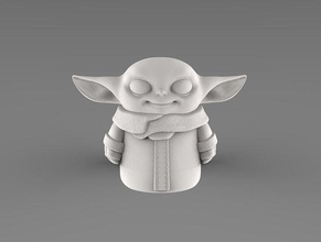 yoda bambino giocattolo arte design giochi giocattoli gioco accessori sculture 3d print model - Mito3D
