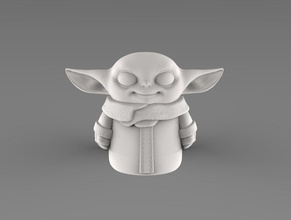yoda baby toy art design games toys game accessories sculptures 3d print model - Mito3D
