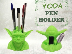 yoda penna titolare casa office pulito scrivania lavoro starwars jedi arredamento 3d print model - Mito3D
