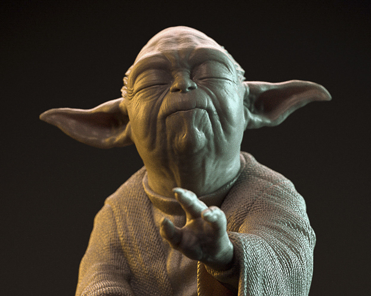 Yoda hazır 3 boyutlu baskı model flavio Novi Yıldız Savaşları Babyyoda Masteryoda Jedi Sith Vader ölüm Yıldızı 3dbaskı Sanat heykeller ışın kılıcı lazer Çırak Lazer gökyüzü gezgini 3D print model - Mito3D