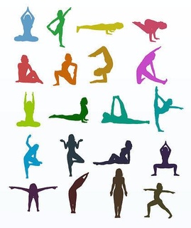 yoga pose silhouette yoga pose silhouette 3d stampa arte 3d print model - Mito3D