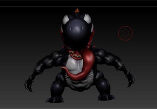 yoshi venom mario bros nintendo comic marvel spider man games toys 3d print model - Mito3D