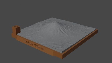 yotei zan montaña paisaje volcán terreno ambiente naturaleza fotogrametría elevación dem Ciencias 3d print model - Mito3D