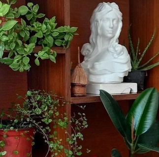 young girl woman bust sculpture interior design statue feminine room house beautifil decor art sculptures 3d print model - Mito3D