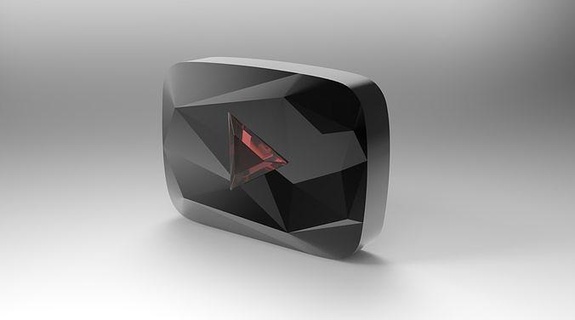 youtube 100 subscribers red-diamond play button award ruby yt diamond 10 channel fist trophy pewdiepie youtuber bro edgar playbutton 10m 100m jacksucksatlife house decor 3d print model - Mito3D