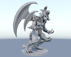 yu gi oh armado dragão lv10 3d impressão modelo jogos brinquedos 3d print model - Mito3D