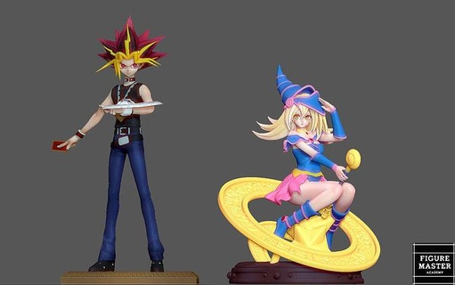 Yugi dunkel Zauberer Mädchen pack yu gi Anime niedlich Charakter Pack 3d drucken Kunst Skulpturen 3d print model - Mito3D