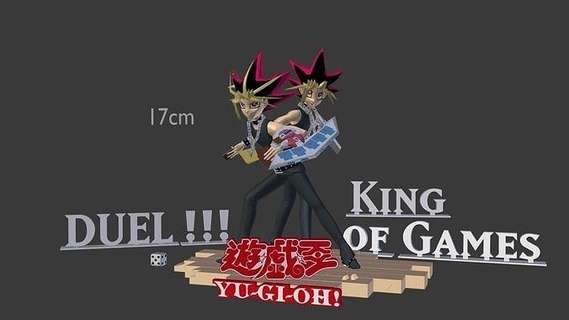 yugi yu gi souffle yugioh impression figure statue collectable millénaire anime dé cartes Jeu Roi duel manga sculpture punk action diorama fantaisie défi art sculptures 3d print model - Mito3D