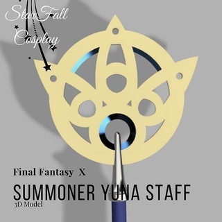 yuna summoner staff final fantasy finalfantasy final fantasy games yuna summoner cosplay fantasy game hobby diy hobby diy  3d print model - Mito3D