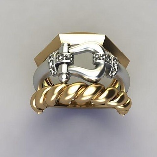 yurman anillo joyería joya anillos oro david 3d print model - Mito3D