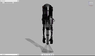 z0-zrc star wars robot equipment technology industrial mechanical man droid starwars empire games toys 3d print model - Mito3D