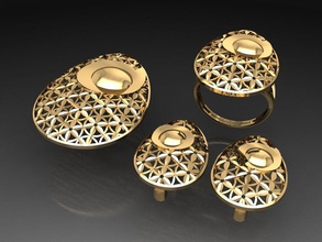 z23 diamante conjunto argolas colar joalheria joias moda ouro Projeto prata anel elegante brilhando gema pulseira brinco pingente safira mulheres Casamento 3d print model - Mito3D