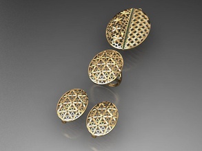 z26 diamante conjunto argolas colar joalheria joias moda ouro Projeto prata anel elegante brilhando gema pulseira brinco pingente safira mulheres Casamento 3d print model - Mito3D