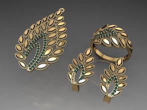 z50- diamond ring rings necklace jewelry gems fashion gold design silver elegant shining gem bracelet earring pendant sapphire women wedding 3d print model - Mito3D
