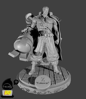 z - one piece 3d print model onepiece anime manga toys statue mugiwara pirate art sculptures admiral marine character toy game games sculpture figuring neomarine filmz 3d print model - Mito3D