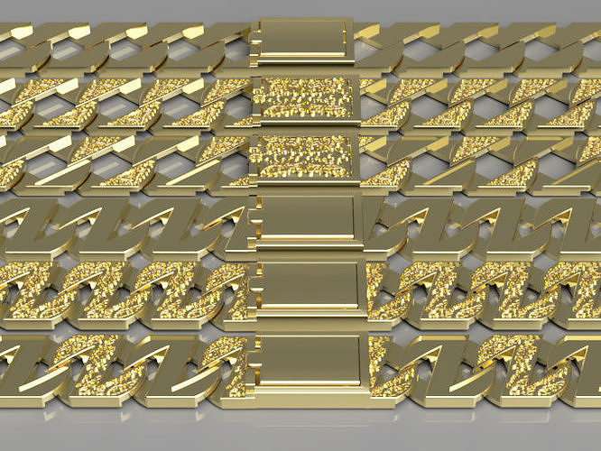 bağlantı arkadaşlar normal altın Küba ağır Belcher lale sele kaleci takı mücevher 9k 9ct 14k 14ct Desen yüzük Zincir bilezikler 3D print model - Mito3D