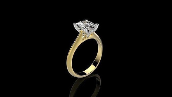 argolas n5 ouro joalheria prata imprimível diamante anel jóias jóia Casamento 3d print model - Mito3D