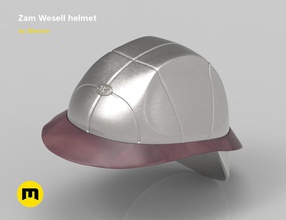 zam wesell helmet games-toys wessel star wars protection gear head helm games toys game accessories 3d print model - Mito3D